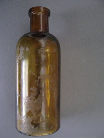 Glass pill bottle by voskovek