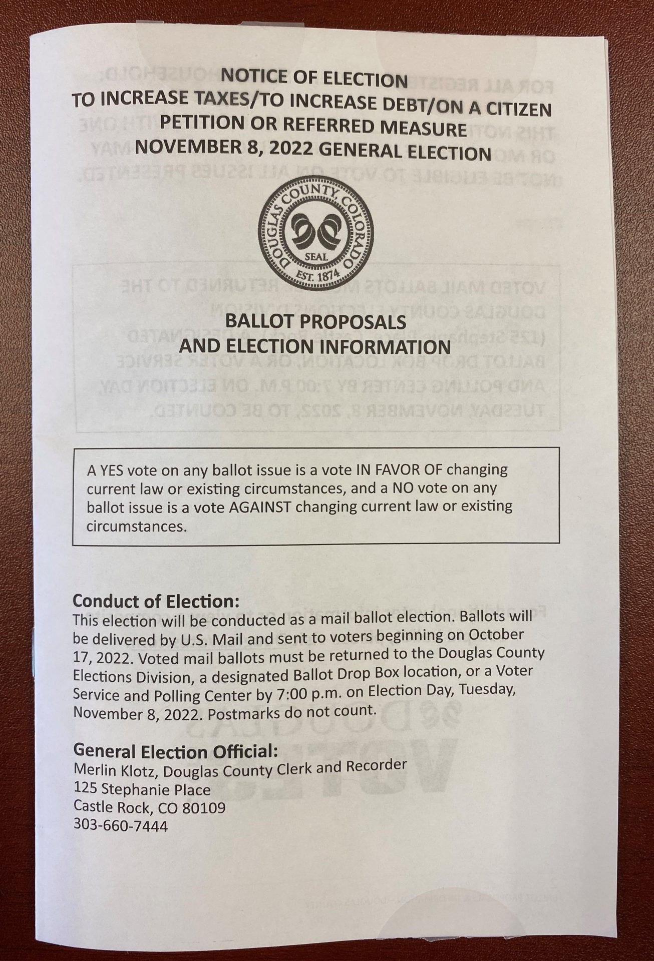 What's on my Ballot? Douglas County