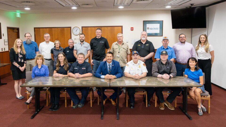 Members of the committee gathered for a group photo